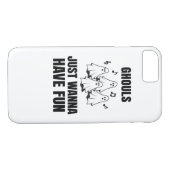 Cartoon zingen - "Ghouls willen gewoon plezier heb Case-Mate iPhone Case (Achterkant (Horizontaal))
