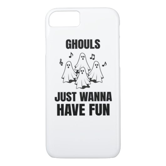 Cartoon zingen - "Ghouls willen gewoon plezier heb Case-Mate iPhone Case (Achterkant)