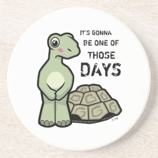 Cartoon zonder dop zandsteen onderzetter