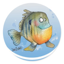 cartoon zonnevissen stickers