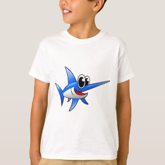 Cartoon zwaardvis t-shirt
