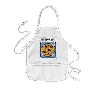 Cartooneske Clip Art Chocoladechips Koekje Dessert Kinder Schort