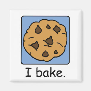 Cartooneske Clip Art Lekkere Chocolade Chip Koekje Magneet