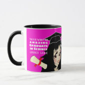 Cartooneske GRADUATE Cadeau Indisch meisje Mok (Links)