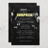 Cartoongezichtsogen in het Donker Grappig Verrassi Kaart (Voorkant / Achterkant)