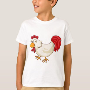 Cartoonhaan Witte Kip T-shirt