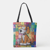 Cartoonhond Draagtas (Achterkant)