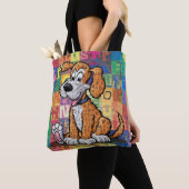 Cartoonhond Draagtas (Dichtbij)