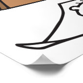 Cartoonist aan het werk poster (Hoek)