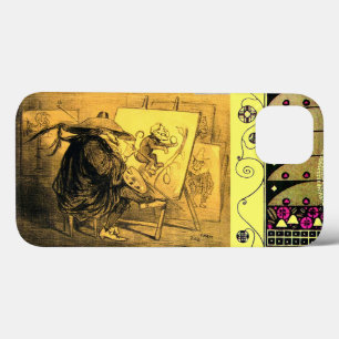 CARTOONIST DRAWING MONKEY MAN CARTOON iPhone 13 HOESJE