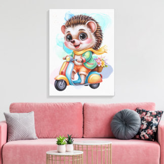 Cartoonpersonage kinderkamer & Kids' kamer decorat Canvas Afdruk
