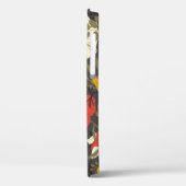 cartoons bladeren en bloemen op een donkere achter Case-Mate iPhone case (Achterkant / Links)