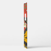 cartoons bladeren en bloemen op een donkere achter Case-Mate iPhone case (Achterkant / Rechts)