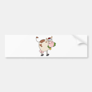 Cartoons die gras eten bumpersticker