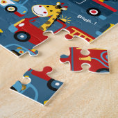 Cartoons en autotransport legpuzzel (Zijkant)