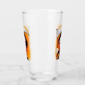 Cartoons flesje glas (Links)