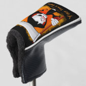 Cartoons flesje golfheadcover (3/4 voorkant)