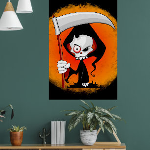 Cartoons flesje poster