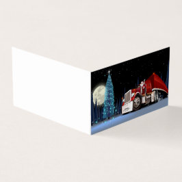 Cartoons Kersttruck Kaart