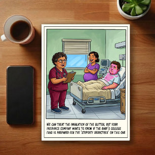 Cartoons over geslacht onthuld in de spoedeisende briefkaart