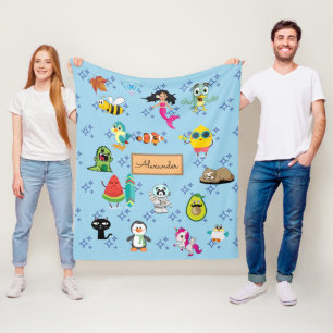 Cartoons sparren kinder cartoons fleece deken