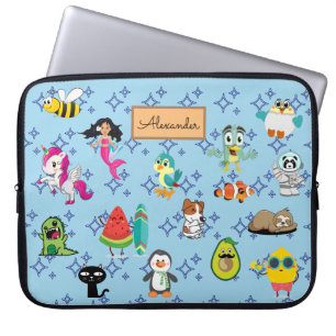 Cartoons sparren kinder cartoons laptop sleeve