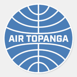 Cartoons Topanga Airlines Decal Ronde Sticker