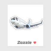 Cartoons vlak sticker (Vel)