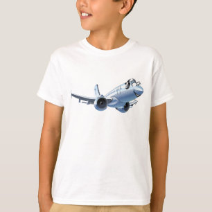 Cartoons vlak t-shirt