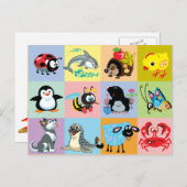 cartoons voor kinderen briefkaart (Voorkant / Achterkant)