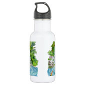 Cartoons waterval waterfles  (Achterkant)