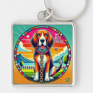 🐶 Cartoontenhond Cadeau Voor Beste Vriend Dagelij Sleutelhanger