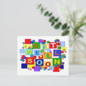 CARTOUCHES ~  Carte de vœux de rétablissement (Debout devant)