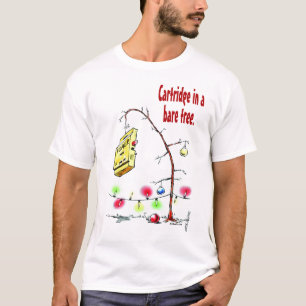 Cartridge in een bakstructuur t-shirt