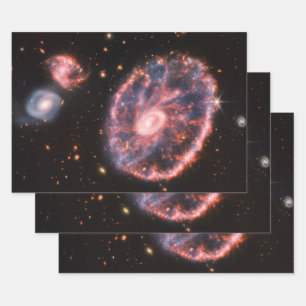 Cartwheel Galaxy, James Webb Space Telescope Inpakpapier Vel