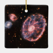 Cartwheel Galaxy JWST James Webb Space Telescope Keramisch Ornament (Achterkant)