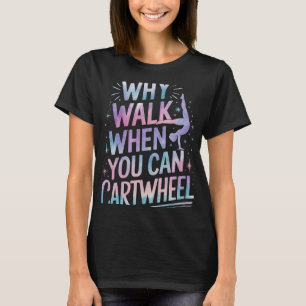 Cartwheel Gymnastiek Meisje T-Shirt Klassieke Pasv