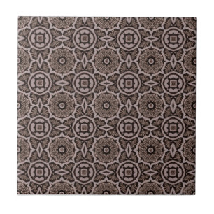 Carvages Tribaux Brown foncés Carreaux en cérami