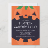 Carve & Celebrate Halloween Invitation (Devant)