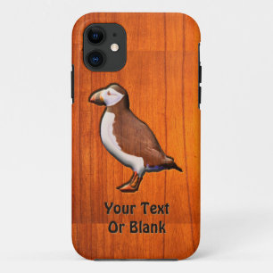 Carved Atlantic Puffin iPhone 11 Hoesje