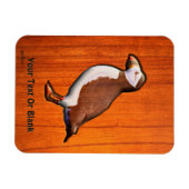 Carved Atlantic Puffin Magneet (Horizontaal)
