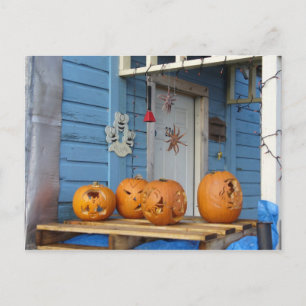 Carved Halloween Pumpkins Briefkaart