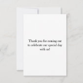 Carved Heart Birch Tree Weddenschap Bedankt (Achterkant)