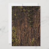 Carved Heart Country Rustic Tree Wedding Kaart (Achterkant)