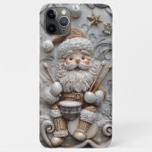Carved Look Santa Claus Drummer Case-Mate iPhone Case (Achterkant)