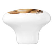 Carved Maori Tiki Face Thunder_Cove Keramische Knop (Zijkant)