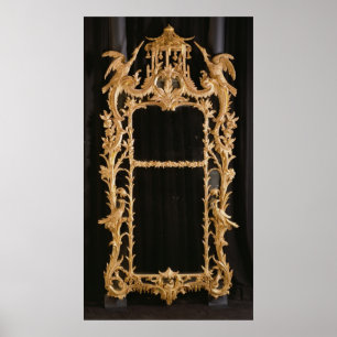 Carved mirror, c.1760 poster