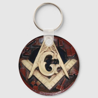 Carved Plaque Masonic Sleutelhanger