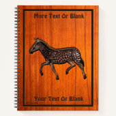 Carved Polka Dot Zebra Notitieboek (Voorkant)