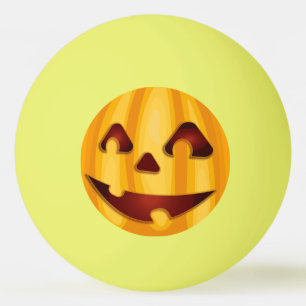 Carved pomkin glimlachend Halloween design Pingpongballen